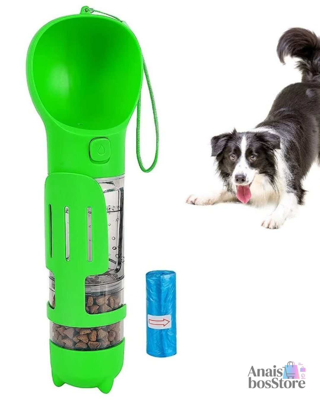 Botella de agua portátil para perros pequeños y grandes, tazón para beber para cachorros y gatos, dispensador de agua al aire libre para mascotas, alimentador con pala